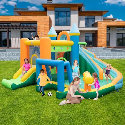 Costway Inflatable Water Slide Kids Blow up Water Park without/with