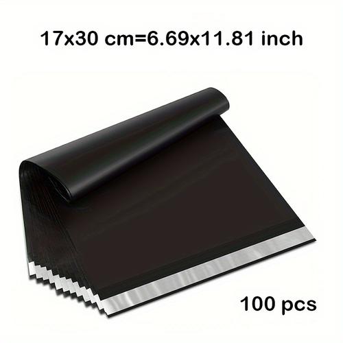 TEMU Lot de 100 enveloppes postales auto-adhésives en PE durable, imperméables et résistantes aux déchirures pour l'expédition de vêtements et de marchandises - 28x42cm