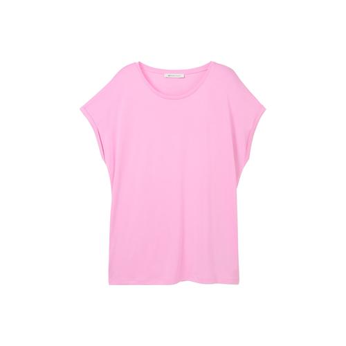 TOM TAILOR DENIM Damen Basic T-Shirt, rosa, Gr. S