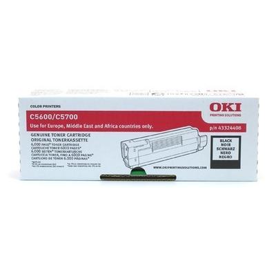 Original OKI 43324408 Toner Schwarz