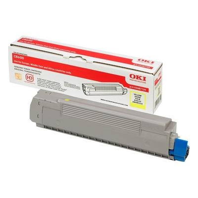 Original OKI 43487709 Toner Gelb