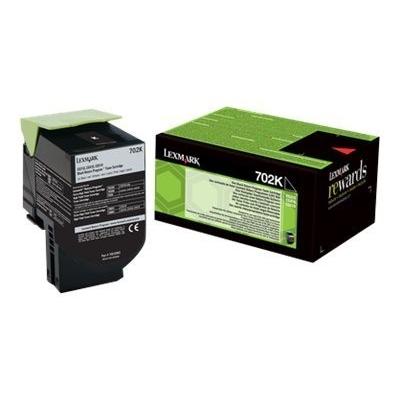 Original Lexmark 70C20K0 / 702K Toner Schwarz