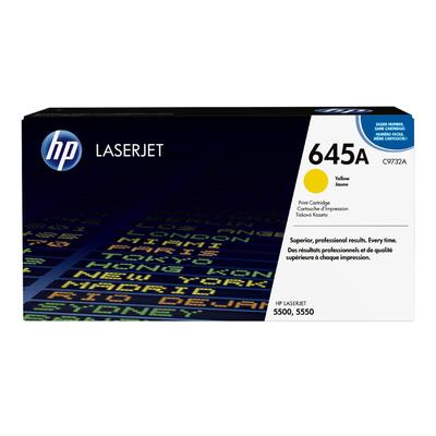 Original HP C9732A / 645A Toner Gelb