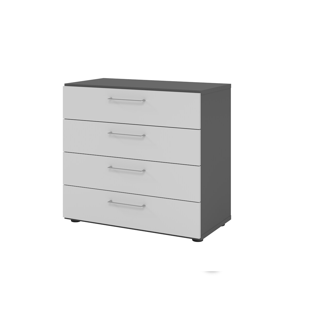 Hammerbacher-Regal 2OH, 4 Schübe, BS Graphit/Grau-V928S4/G/5/BS Image