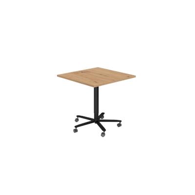 Hammerbacher-Säulenhubtisch 80x80cm Asteiche/Schwarz-VST88/R/D Image