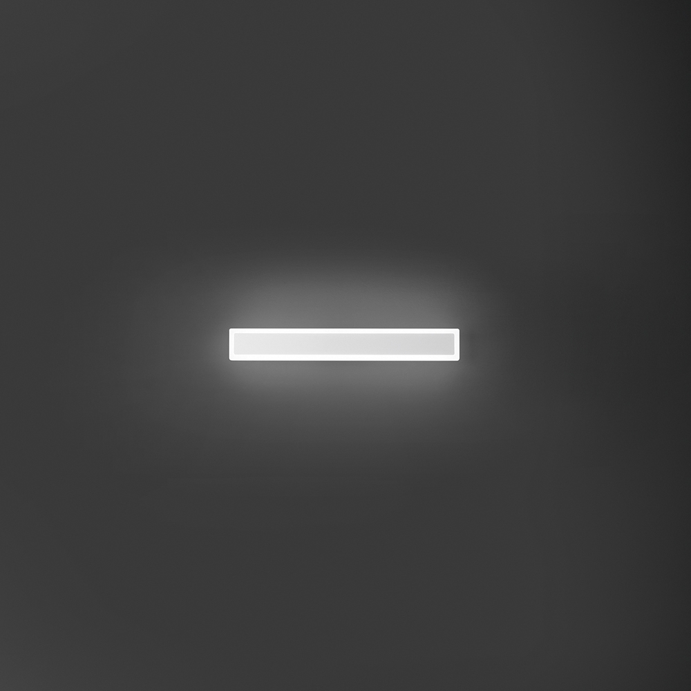 WALLY LED-Wandleuchte aus Aluminium 17W 3000K Perenz 62,5 cm Weiß Image