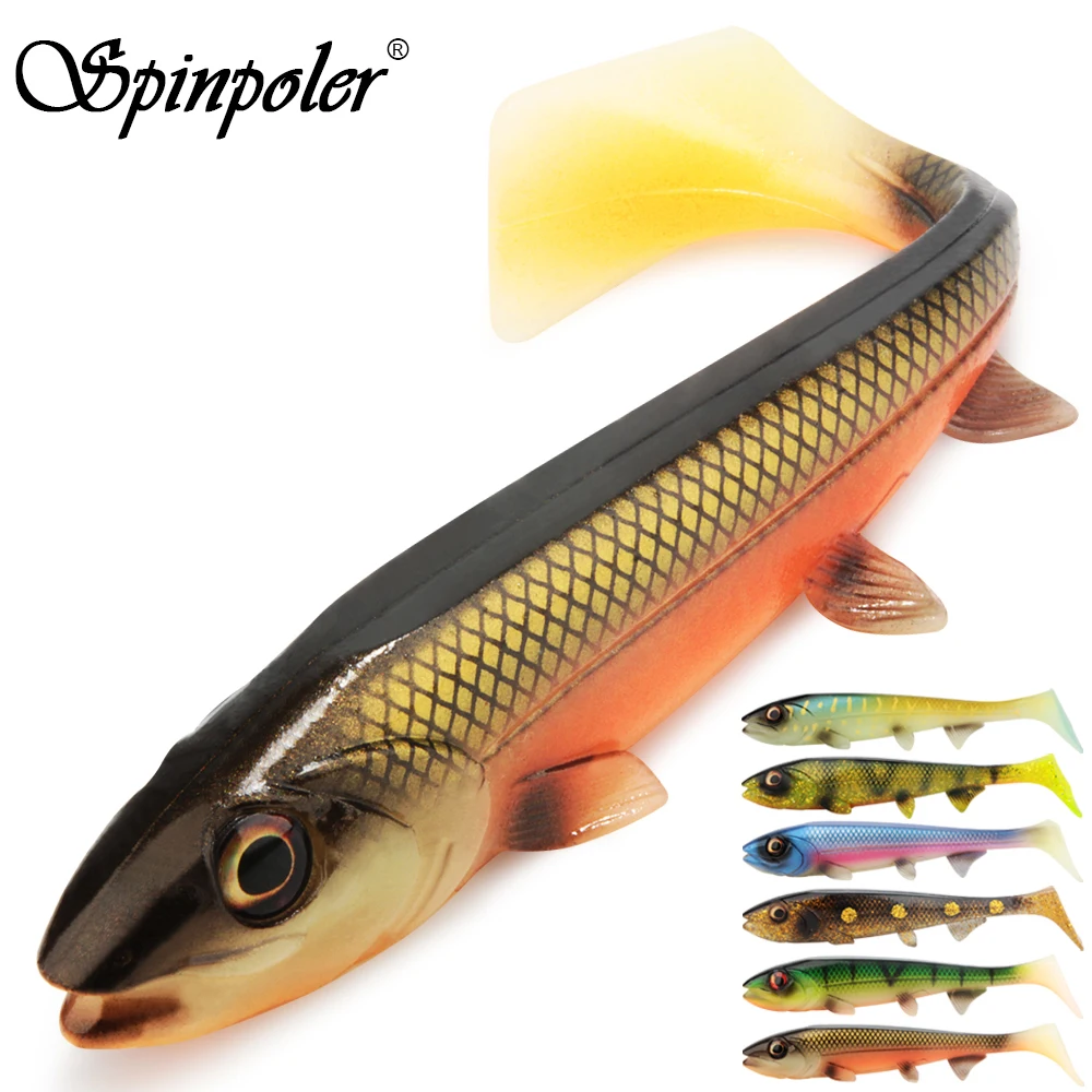 Spinpoler Bombshad Square Tail Swimbait Shad Hechtköder 14 cm 18 cm Druck Silikon künstlich für Big Catch Meeresangeln Wobbler Image