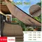 Garden brown net sunshade, outdoor sunshade, backyard sunshade, cool shed, UV protection, car shed