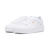 Sneaker PUMA "CARINA STREET JR", Kinder, Gr. 37,5, weiß (puma weiß, puma weiß, puma gold), Leder, Synthetik, sportlich, Schuhe