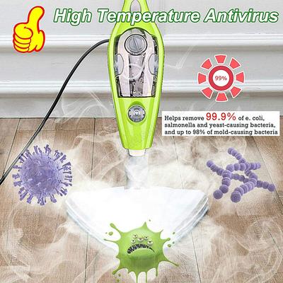 Multi-Surface 10-in-1 Steam Mop: Best for Hardwood Floors, Tiles, Carpets, and Windows