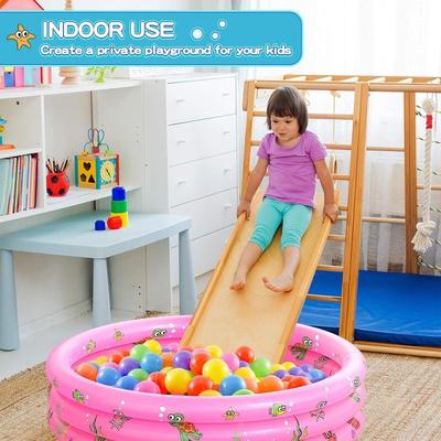 Round Inflatable Swimming Pool, Portable Inflatable Indoor and Outdoor Children's Play Pool