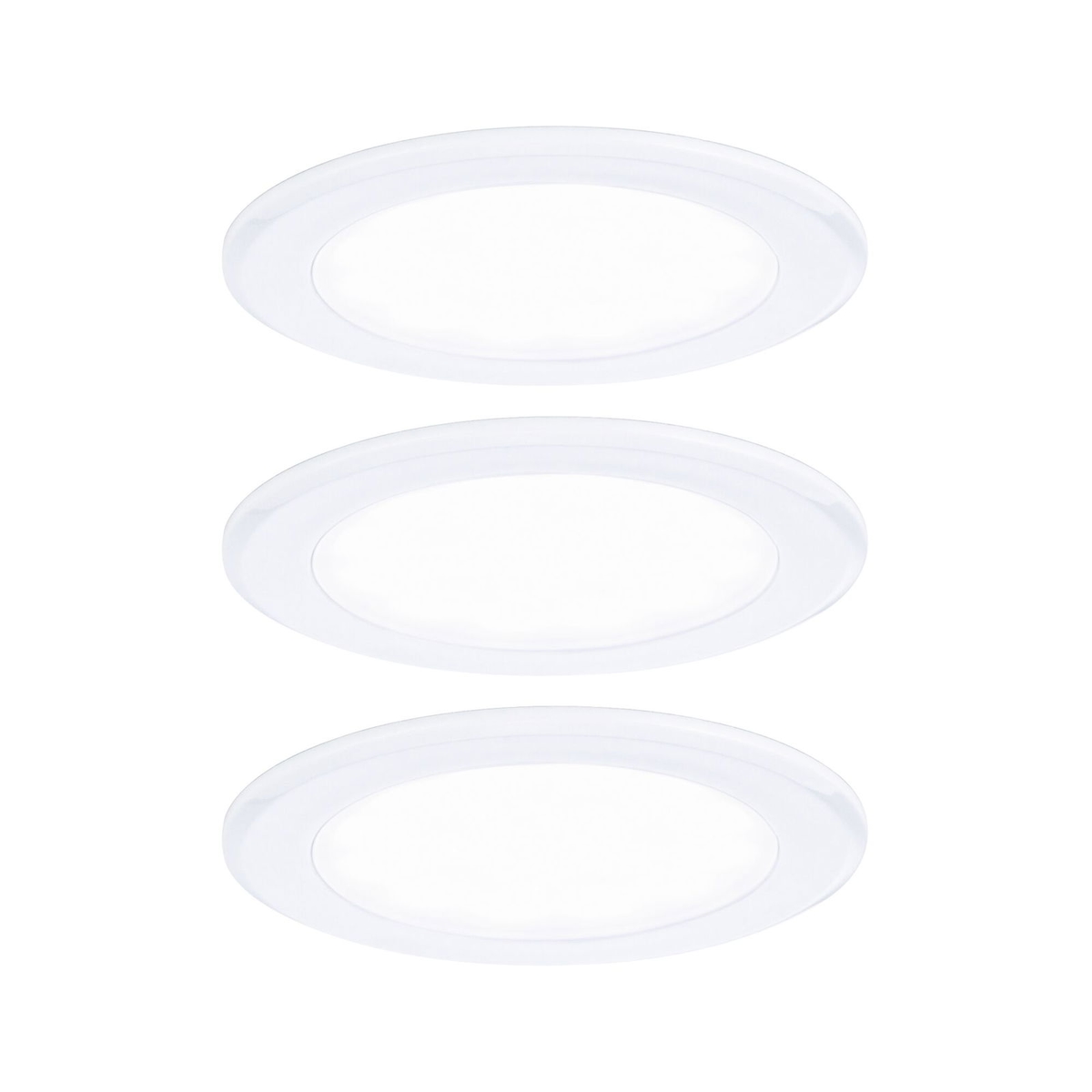 Paulmann LED Möbeleinbauleuchten 3er-Set rund 65mm 3x2,5W 3x180lm 230/12V 4000K Weiß 93120 Image