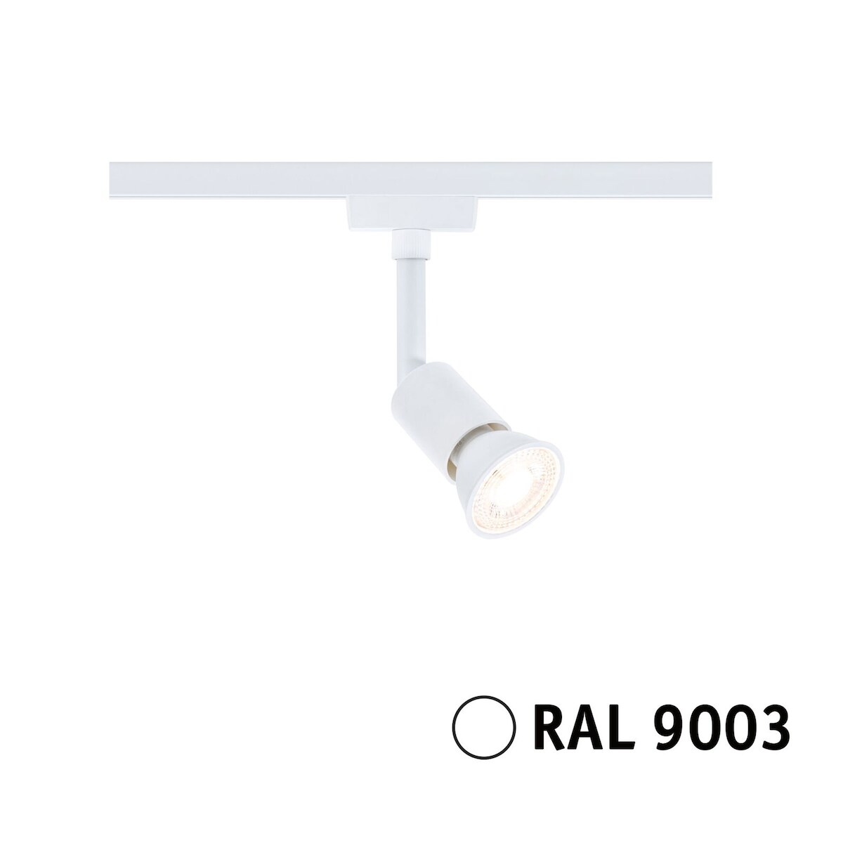 Paulmann URail LED Schienenspot Salt Einzelspot GU10 max. 10W dimmbar 230V Signalweiß 95635 Image