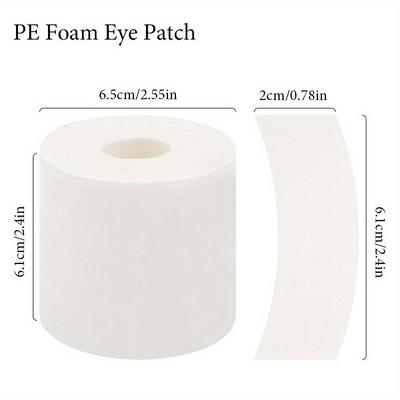 TEMU 110pcs/roll Under Eye Patches - Fragrance-free Foam Eyelash Gel Pads, Adhesive Tape For Eyelash Extensions & Makeup Accessories Image