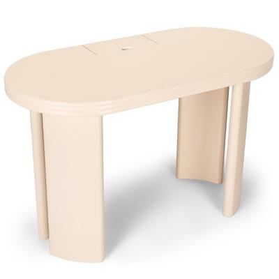 Schreibtisch MIRA - Schreibtisch, Holz in Beige, B120 cm