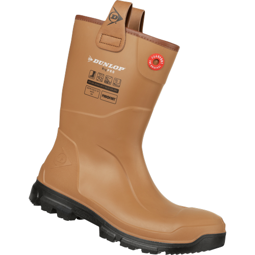 Bottes de sécurité DUNLOP PUROFORT RIG PRO S5 SR CI CR Brun
