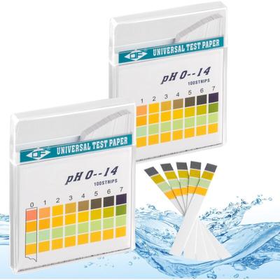 Ecence - pH wert Teststreifen 200 Stück ph 0-14 Trinkwasser Aquarien Indikator-en