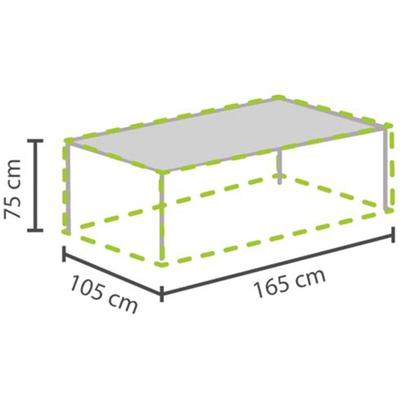 Wetterfeste Gartenmöbel Schutzhülle Abdeckung für Gartentisch max. 160cm Image