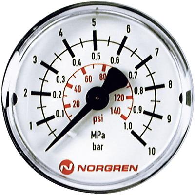 Imi Norgren Manometer 18-015-884 Anschluss (Manometer): Rückseite 0 bis 16 bar Außengewinde R1/8 1 Image