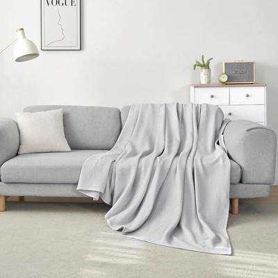 170x210cm Tagesdecke 100% Baumwolle Decke Weiche Waffelpique Tagesdecke, Leichte Kuscheldecke Image