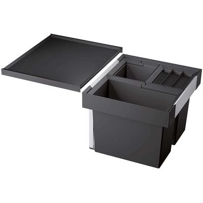 Flexon ii - Einbaumülleimer, geteilt, Volum 35 l 521470 - Blanco