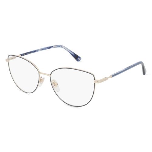 Nina Ricci NRIVNR294 Damen-Brille inkl. Gläser Vollrand Butterfly Metall-Gestell 54mm/16mm/135mm, gold