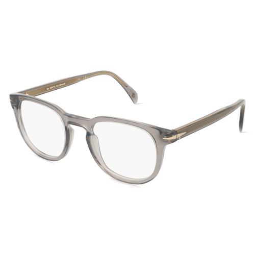 David Beckham DB 1072 Herren-Brille inkl. Gläser Vollrand Eckig Acetat-Gestell 50mm/22mm/145mm, grau