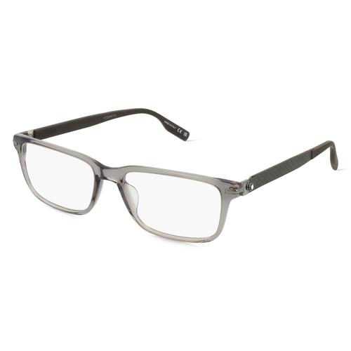 Montblanc MB0252O Herren-Brille inkl. Gläser Vollrand Rechteckig Acetat-Gestell 56mm/18mm/145mm, grau