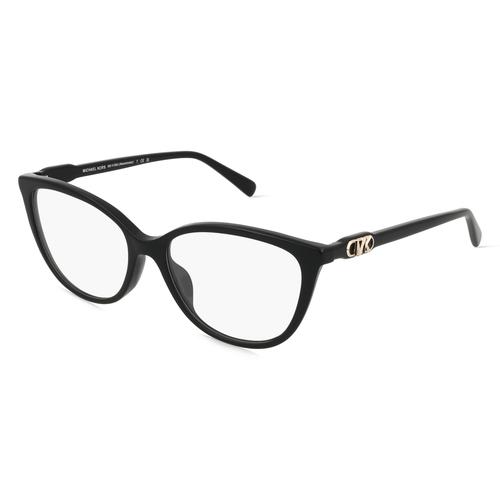 Michael Kors MK4109U WESTMINSTER Damen-Brille inkl. Gläser Vollrand Butterfly Acetat-Gestell 54mm/16mm/140mm, schwarz