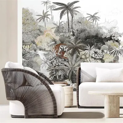 custom Nordic Southeast Asian American landscape wallpaper Guest restaurant bedroom background
