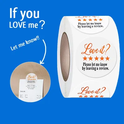 500Pcs/Roll Love it ? Leave a Review Stickers 2.5cm/1.0inch Perfect For Business After Sales Service