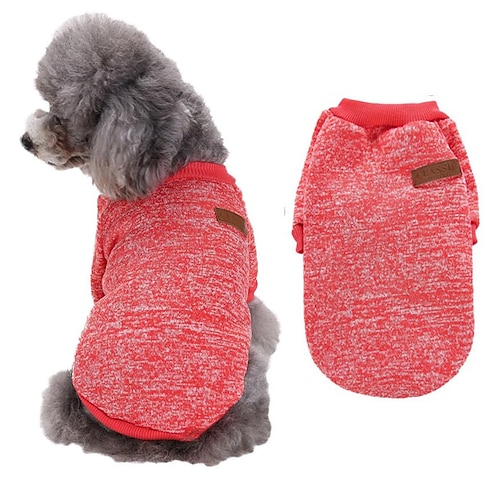 Hundemantel, Hundekleidung, Strickwaren, Hundepullover, weich, dick, warm, Welpen-Hunde-Shirt, Winter-Welpen-Hundepullover für Hunde Image