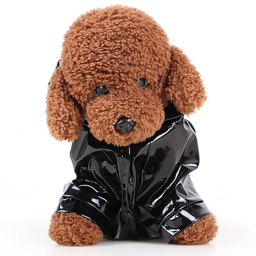 Hund Katze Regenmantel Jacke Reflexionsband Welpenkleidung Regenjacke Mode Wasserdicht Winddicht Trendy Reflektierend Wasserdicht Outdoor Hundebekleidung Image