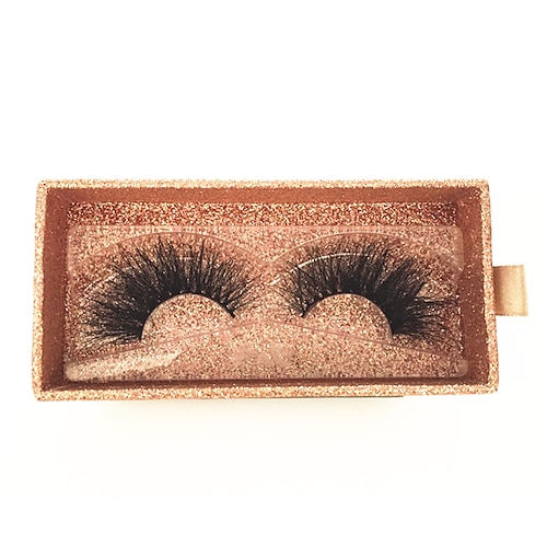 25 mm Wimpern, dramatische 6d Kunstnerz-Wimpern, flauschige Volumenwimpern, dicke gekreuzte Wimpern, lange Kunstnerz-Wimpern, 25 mm