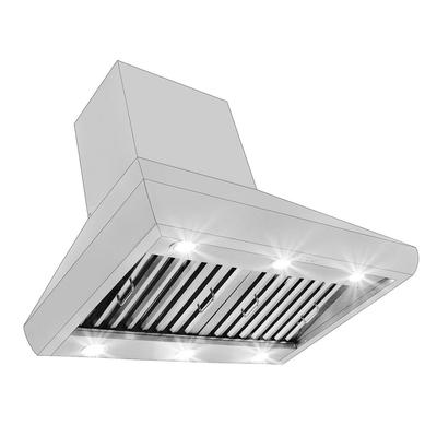 42 and 48" Wall Range Hood - PLJW 109 2000CFM with Stainless Steel and Outdoor Rated 304 Stainless Steel options