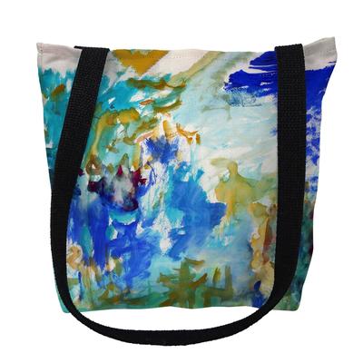 Abstract Blue Small Tote Bag 13x13