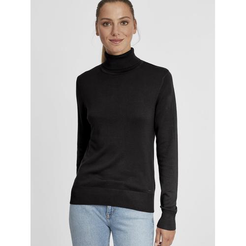 OXMO Rollkragenpullover Damen schwarz, M