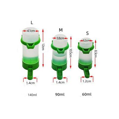 4pcs/set Bird Water Drinker Feeder Automatic Drinking Fountain Pet Parrot Cage Bottle Drinking Cup Bowls Pet Bird Supplies Dispenser