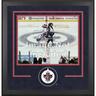 Winnipeg Jets 16"" x 20"" Horizontal Deluxe Suede Setup Frame with Team Logo