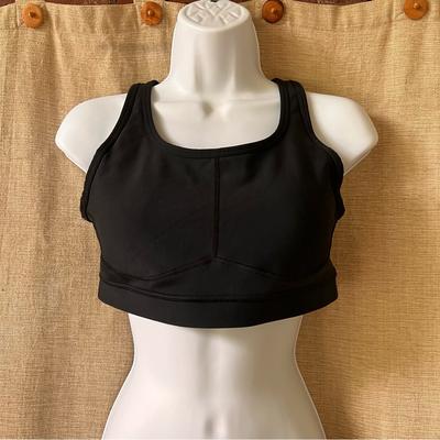 Athleta Intimates & Sleepwear | Athleta Black Removable Cup Sports Bra Back Hook S/ M Petite | Color: Black | Size: S / M Petite