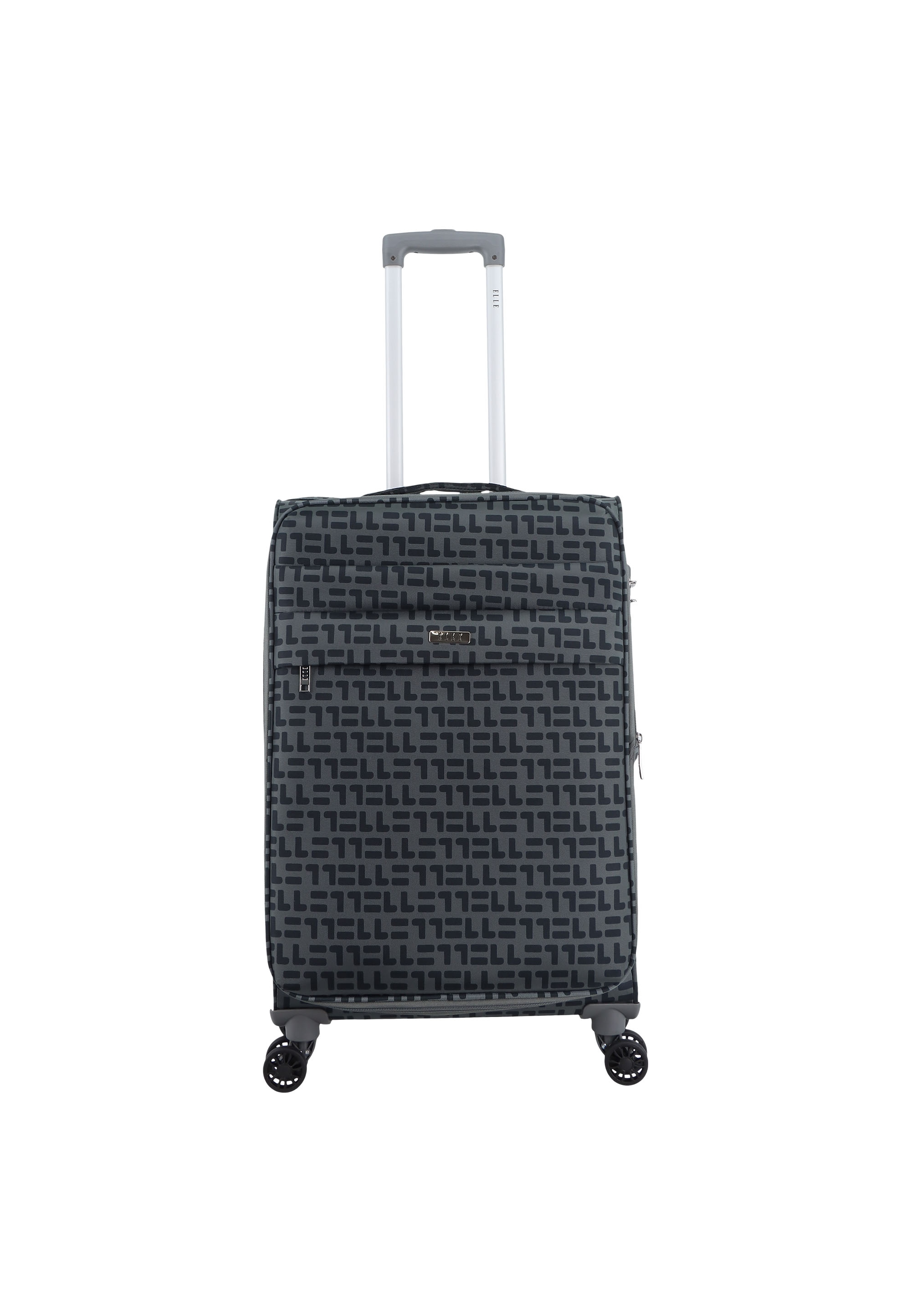 Koffer ELLE "Couture", Gr. B/H/T: 45 x 66 x 25, grau, Nylon, Koffer, aus Nylon-Material Image