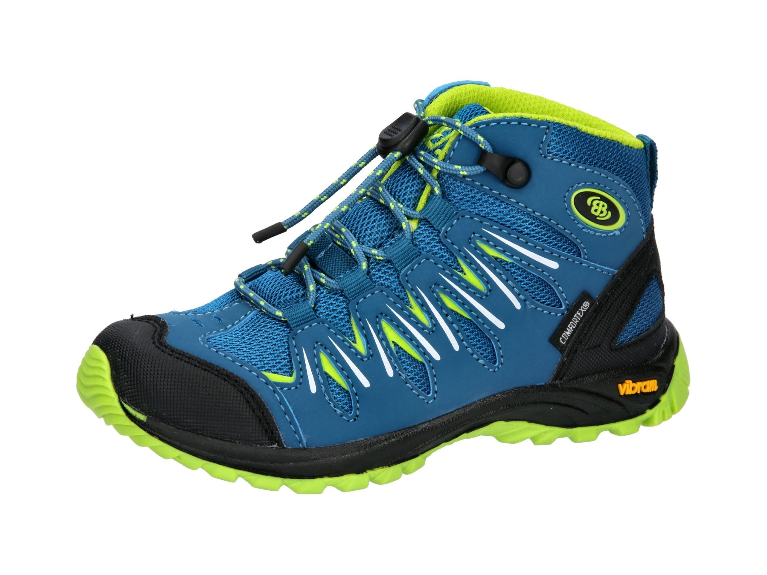 Outdoorschuh BRÜTTING "Outdoorstiefel Expedition Kids High", Kinder, Gr. 38, blau, Synthetik, Schuhe Outdoorschuh