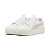 Sneaker PUMA "Carina Street Lux Sneakers Damen", Gr. 37.5, weiß (weiß mauve mist gold pink), Obermaterial: Leder; Futter: Synthetik; Laufsohle: Gummi, Schuhe