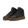 Sneaker PUMA "Rebound Abrupt Sneakers Erwachsene", Gr. 48, schwarz (schwarz shadow gray bronze braun), Obermaterial: Textil, Synthetik, Kuhleder; Futter: Textil; Innensohle: Textil; Laufsohle: Gummi, Schuhe