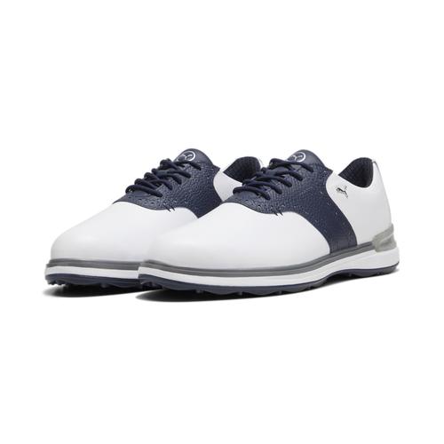 Golfschuh PUMA ""PUMA Avant Golfschuhe Herren"" Gr. 44, weiß (white deep navy speed blue) Schuhe