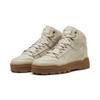 Sneaker PUMA "Rebound Abrupt Sneakers Erwachsene", Gr. 40, beige (desert dust alpine snow gum beige weiß), Obermaterial: Textil, Synthetik, Kuhleder; Futter: Textil; Innensohle: Textil; Laufsohle: Gummi, Schuhe