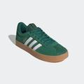 Sneaker ADIDAS SPORTSWEAR "VL COURT 3.0", Gr. 44,5, grün (dunkelgrün, cloud weiß, collegiate burgundy), Leder, Textil, sportlich, Schuhe, inspiriert vom Design des adidas samba