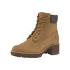 Schnürstiefelette TIMBERLAND "Kinsley", Gr. 37, gelb (wheat, braun), Synthetik, Leder, sportlich, Schuhe, Winterschuhe, Winterstiefel, Schnürboots, Winterboots, wasserdicht
