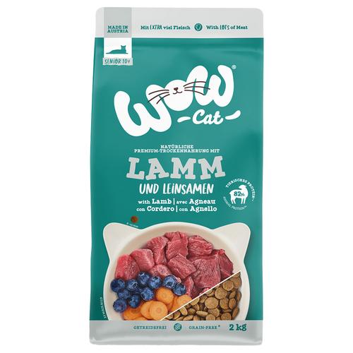 2kg WOW Cat Senior mit Lamm Katzenfutter trocken