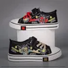 Disney Spiderman Kinder Leinwand Schwarz Casual Schuhe Mädchen Laufschuhe Frühling Mode Teenager Kind Größe 26-37